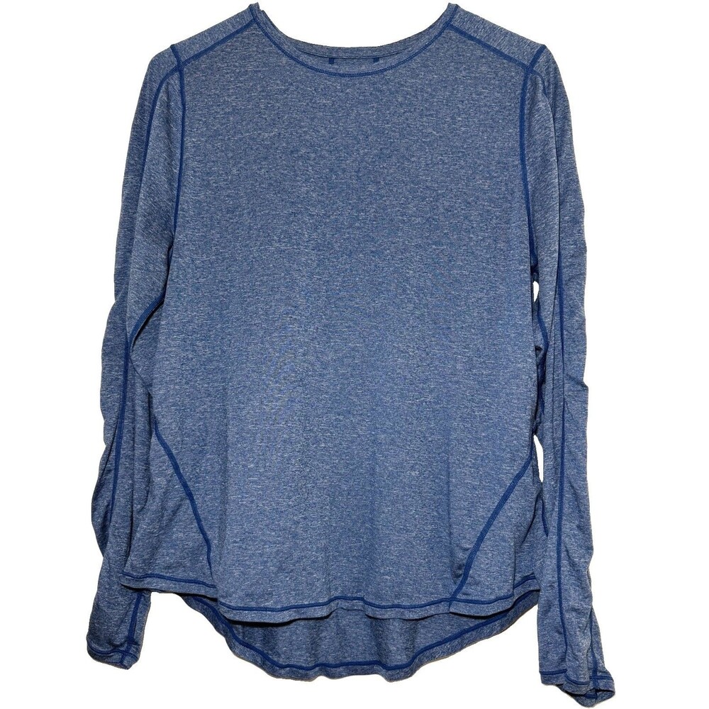 Sweaty Betty Energise Long Sleeve Gym Top Blue Women's M SB5414 Athletic